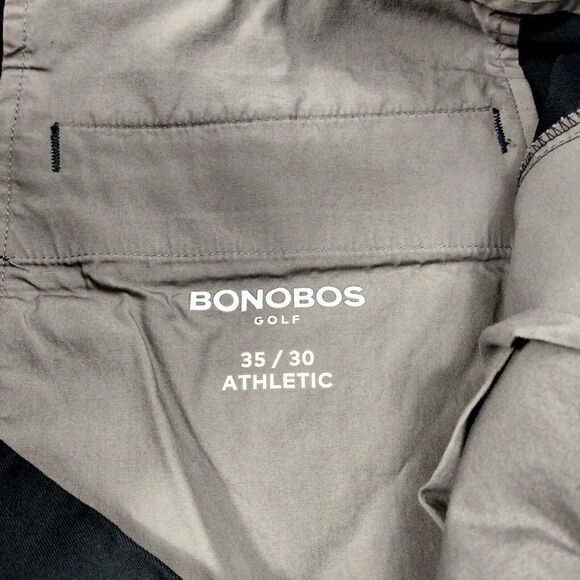Bonobos Pants Mens 35X30 Black Athletic Fit Highland Tour Golf Stretch Preppy - Picture 9 of 13